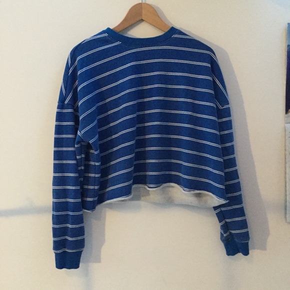Garage blue striped long sleeve shirt - Picture 1 of 2